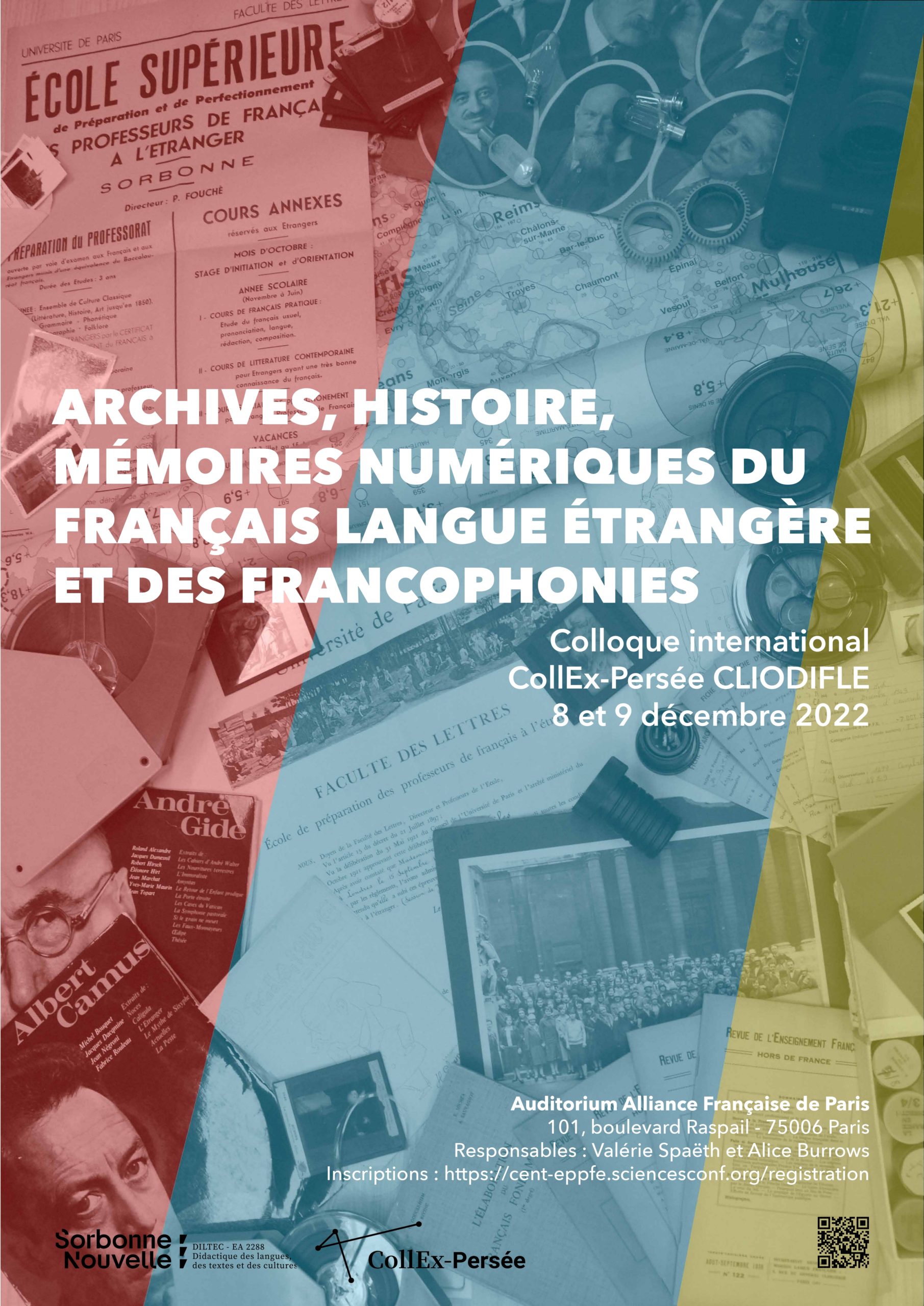 Affiche du Colloque international CollEx-Persée Cliodifle